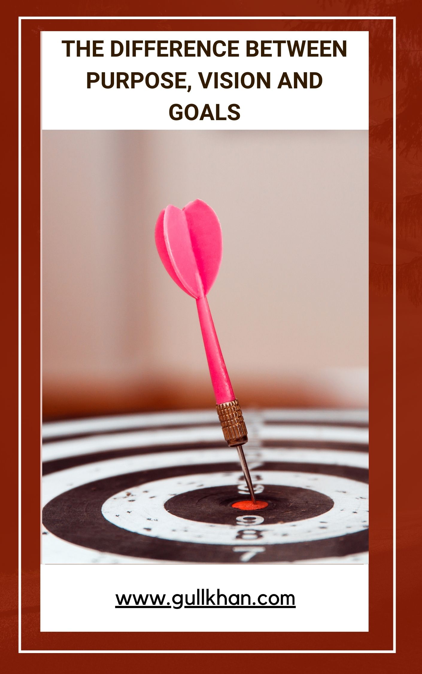 The Difference between Purpose, Vision and Goals Gull Khan